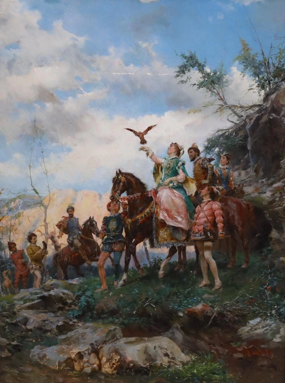 Cesare Detti - Il falconiere